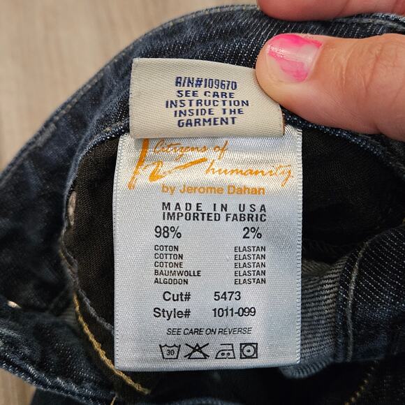 Citizens of Humanity Garbo Palazzo Jeans Women’s 28 Dark Wash Wide Leg USA - Picture 12 of 12